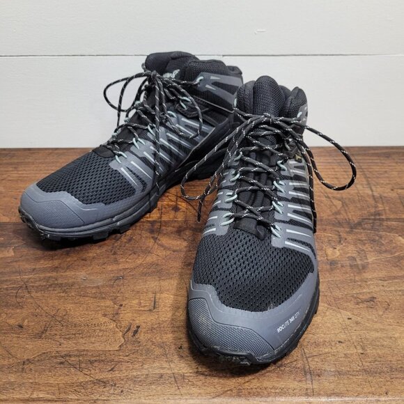 EUC INOV8 ROCLITE 345 GTX Goretex Black/Grey Waterproof Hiking Boots Women's 10 - Picture 2 of 10